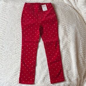 Garanimals Girls Red Heart Print Jeans
